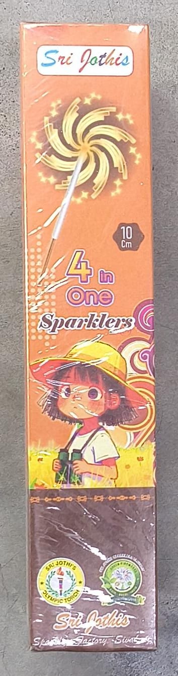 10 CM 4 IN ONE SPARKLERS