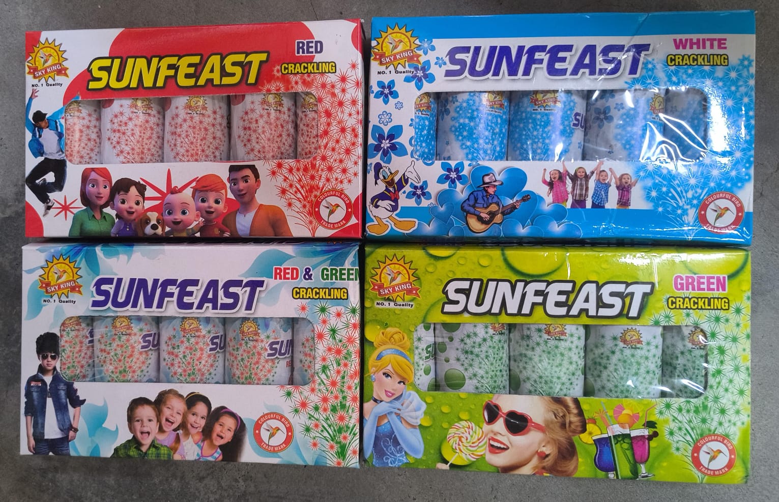 COLOURFULL  SUN FEAST -  ( 5 VARITIES )